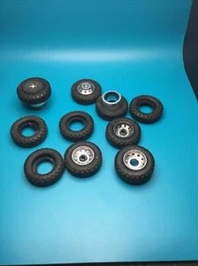 10 Pc Lot of Tires for Toy Cars Trucks Models Goodyear 10000 45mm X19mm - Picture 1 of 4