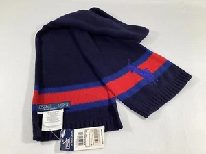 POLO RALPH LAUREN Women’s Scarf Blue BIG PONY L50” x W7” NWT - Picture 1 of 1