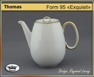 Kaffeekanne H17cm Form: 95 Exquisit von Thomas Porzellan Design: Raymond Loewy - Bild 1 von 5