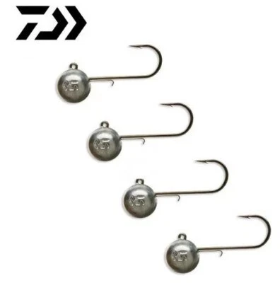 Daiwa D'Jig Round Jighaken Bleiköpfe Rund Jigköpfe Extrem scharf Jigheads Blei - Bild 1 von 2