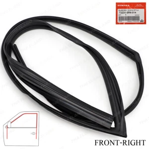 Fits Honda Civic Sedan 1992 - '95 Front Right Glass Run Channel Rubber Seal Door - Picture 1 of 8