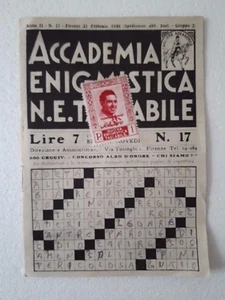 Accademia Enigmistica N. E Tascabile n.17 febbraio 1946 - Picture 1 of 1