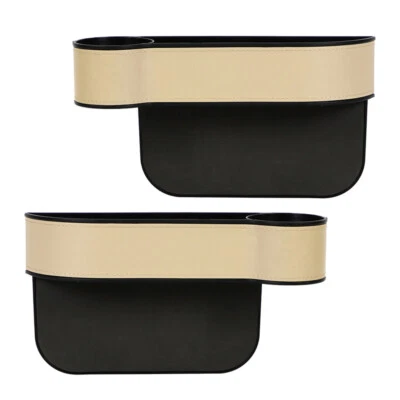 Bolsa de almacenamiento de relleno de asiento de furgoneta de coche de 2 piezas organizador de bolsillo soporte decoración Foto 1 de 4