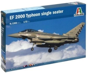 Italeri 1355 1/72 Model Aircraft Kit Eurofighter EF-2000 Typhoon Single Seater - Picture 1 of 2