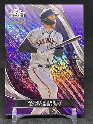 2024 Topps Chrome Black Purple Mini-Diamond Refractors #59 Patrick Bailey - Image 1 of 2