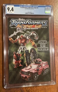 CGC 9.4 TRANSFORMERS' CLUB MAGAZINE #35 2010 Copertina relitto junkion - Foto 1 di 2