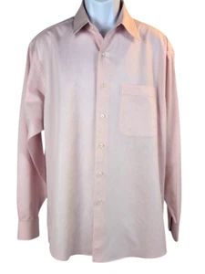 Joseph Abboud Dress Shirt Button Up Pink/White Size 16 1/2 34/35 - Picture 1 of 19