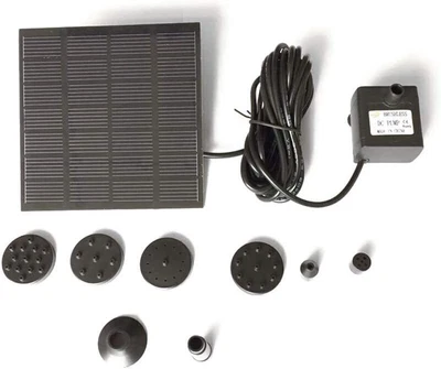 200L/H Springbrunnen Solar Pumpe Teichpumpe Brunnen Fontäne Garten WasserspielOL - Bild 1 von 4