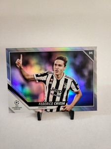 2021-22 Topps UEFA Champions League Federico Chiesa Silver Foil # 37/75 Juventus