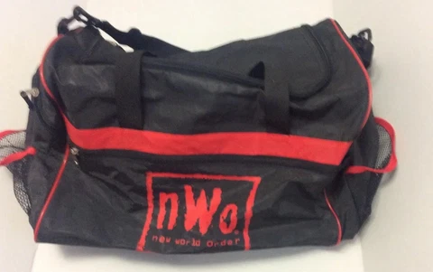 Used Vintage 1998 WCW Wrestling nWo New World Order Duffle / Gym Bag WWF WWE Cover