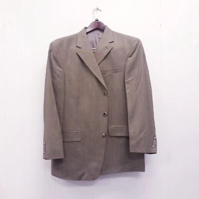 DE COLECCIÓN Oscar De La Renta Para Hombres Abrigo Deportivo Traje Chaqueta Blazer Mezcla de Lana 44R Foto 1 de 4