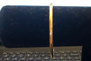 Vintage Armreif Monet glatt goldfarben - Bild 1 von 4