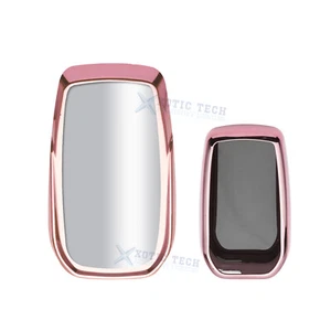 Pink Soft TPU Full Protect Remote Key Fob Cover For Toyota Land Cruiser 2018-up - Bild 1 von 7