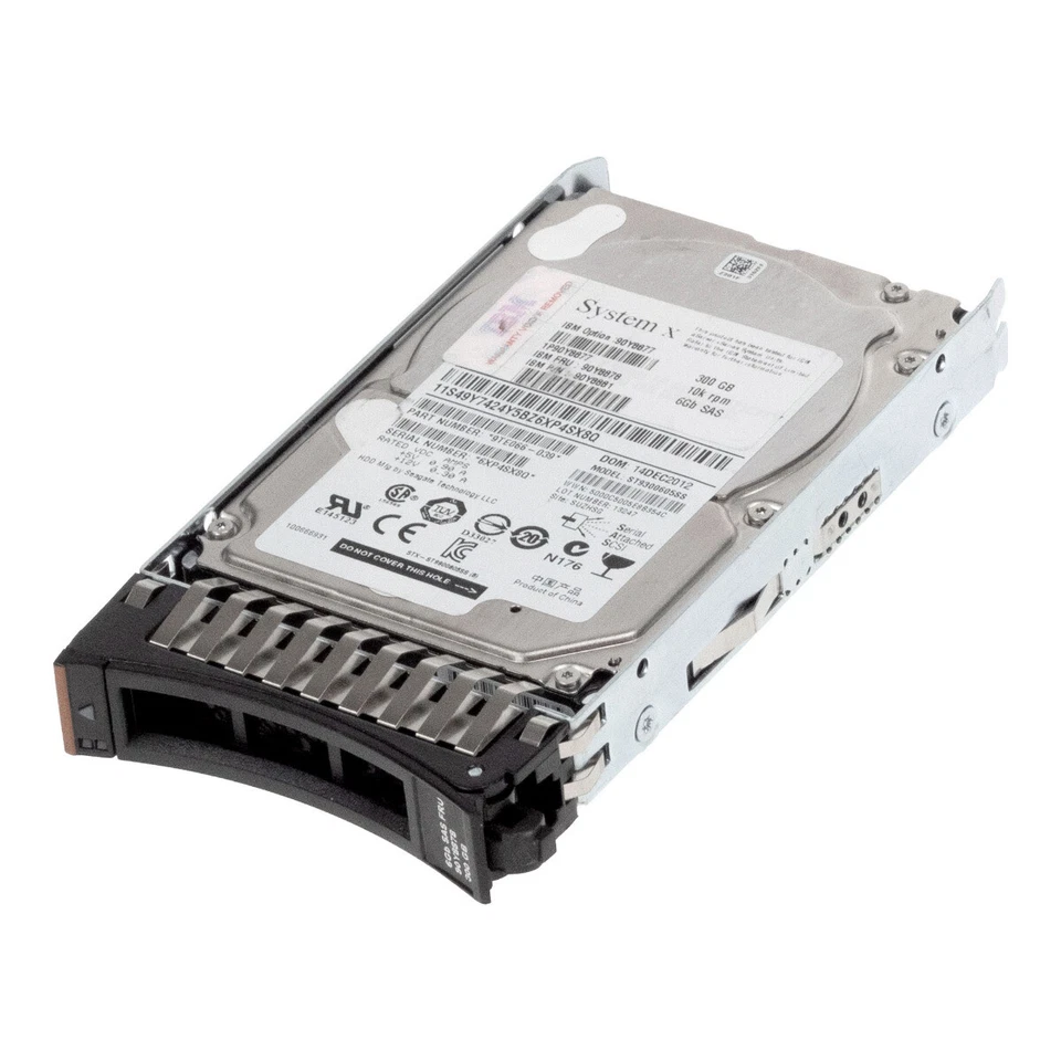 Hard Drive IBM 90Y8878 90Y8881 90Y8877 ST9300605SS 300GB 10000U/Min SAS-2 2.5 " - Image 1 of 3