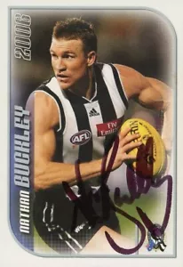 Signed 2006 Collingwood Magpies AFL Select Herald Sun Card - Nathan Buckley - Picture 1 of 3