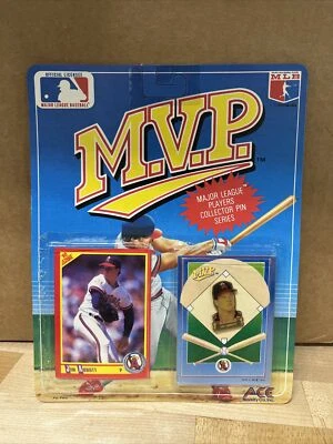 1990 ACE Novelty MLB MVP Jim Abbott California Angels Collector Pin - Image 1 of 4