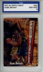 1997-98 TOPPS FINEST #262 KOBE BRYANT TCGS GEM MINT 10 - Picture 1 of 2
