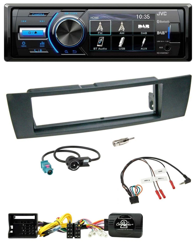 JVC Bluetooth Lenkrad USB DAB Autoradio für BMW 1er E87 3er E90-3 X1 E84 - Bild 1 von 4