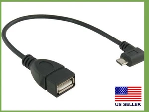 6in USB Micro-B to USB A Female OTG Adapter (On-The-Go) - Picture 1 of 1