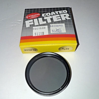 Rokunar 46mm Polarizer Filter All Glass Made In Japan NOS - Image 1 of 3