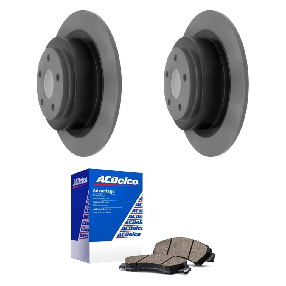 For Subaru Outback 00-04 ACDelco Silver Rear Brake Kit w Ceramic Pads — 第 1/4 张图片
