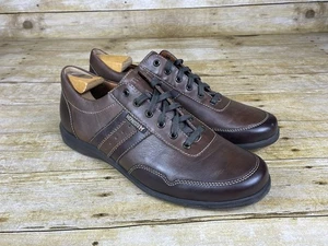 Mephisto Bonito Herren Schuhe Größe 12 Braun Leder Schnürschuhe Freizeit Turnschuhe Air Jet - Bild 1 von 11