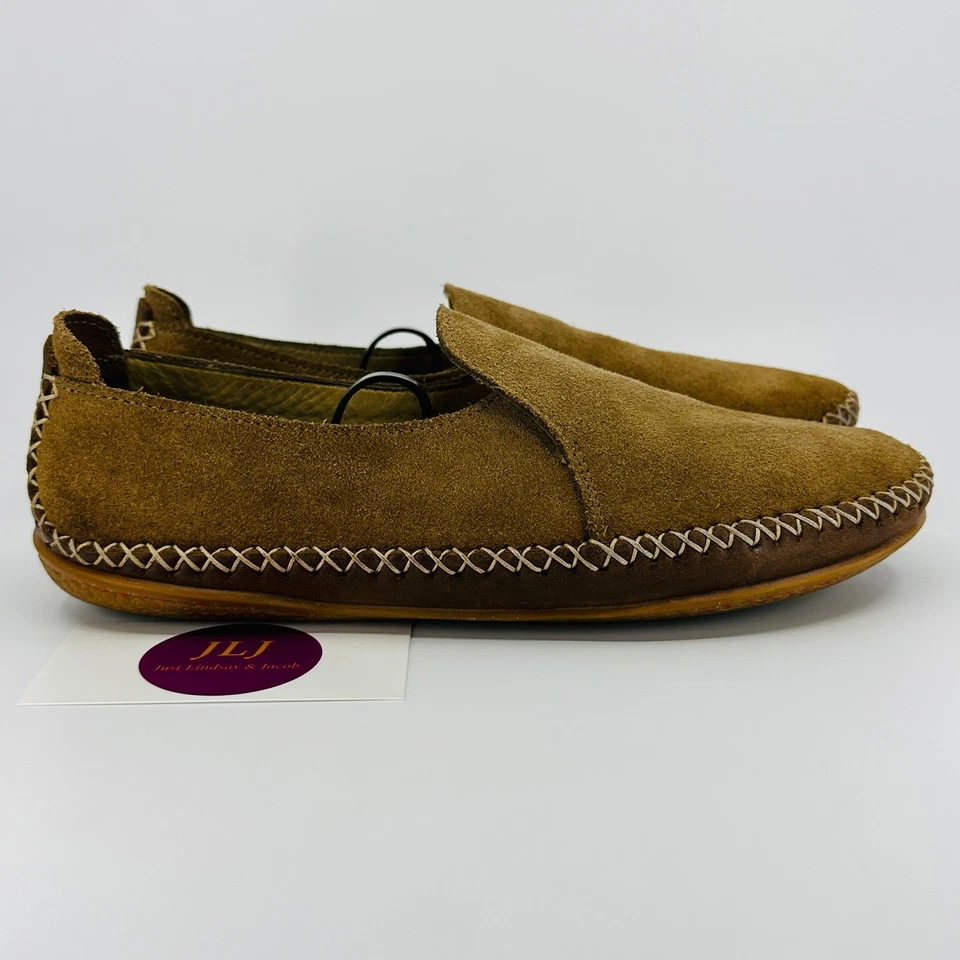 Mocasines Vivobarefoot Opanka de cuero marrón sin cordones para mujer talla 38/7 EE. UU. Foto 1 de 4