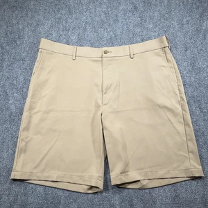 PGA Tour Golf Chino Shorts Herren 42 khaki flache Fronttaschen Stretch Performance - Bild 1 von 9