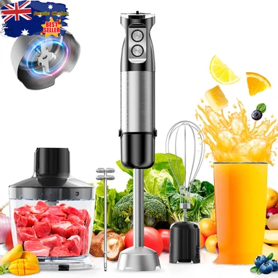 Hand Stick Blender 1200W 5in1 Immersion Handheld Mixer with Beaker Chopper Whisk - image 1 of 4