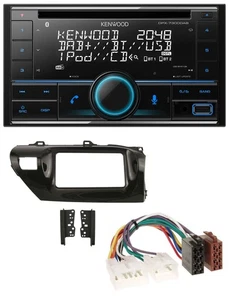 Kenwood CD 2DIN DAB USB MP3 Bluetooth Autoradio für Toyota Hilux (2015-2020) - Bild 1 von 7