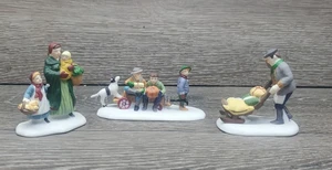 DEPT 56 Heritage Village "Market Day" 3er Set handbemalte Figuren #5641-3 - Bild 1 von 14