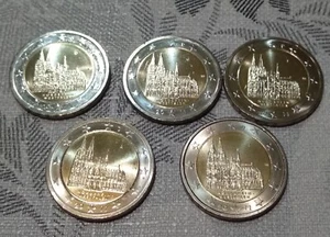 SET 5 MONEDAS DE 2€ DE ALEMANIA 2011 RENANIA (5 CECAS) SIN CIRCULAR, ESCASAS - Imagen 1 de 2