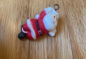 Vintage Ceramic Christmas Ornament Santa Clause Posing Laying On His Side - Picture 1 of 6
