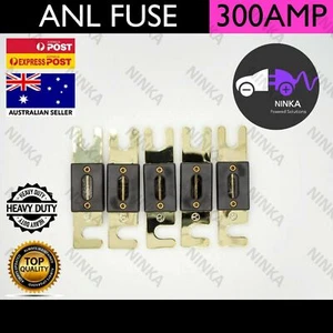 5x 300A ANL FUSE Inline Gold Plated Amp Auto Caravan Dual Battery Solar Audio  - Picture 1 of 2