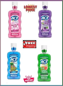 ACT Kids Anticavity Fluoride Rinse Wild Watermelon 16.9 fl. oz. free shipping - Picture 1 of 12