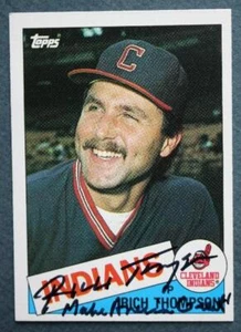 Cleveland Indians Rich Thompson signed / autographed 1985 Topps UPDATE card--- - Picture 1 of 1
