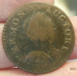 1788 VERMONT COPPER RR 16 NEAR VF WEAK CENTER AS ALWAYS NICE S-515 - Picture 1 of 2