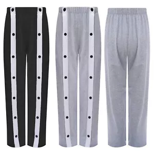 Kids Boys Pants Split Trousers Contrasting Trim Sweatpants Bottom Sportwear - Picture 1 of 20