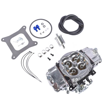 750 CFM Billet Aluminum 4 Barrel Double Pumper Race Carburetor BR-67200 Gasoline - Image 1 of 4