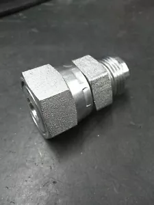 FS6403-12-12 Adapter Fitting Swivel Female 3/4" ORFS-12 to Male 3/4" JIC-12 - Picture 1 of 2