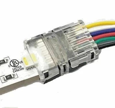 6 Pin Led Connector Strip Rgb Cct 5pcs Per Lot Non Waterproof Terminal Use New - Image 1 of 4