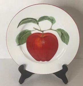 FITZ & FLOYD Pommier Blanc Red Apple Salad / Dessert Plate 7 ½" NEW - Picture 1 of 4