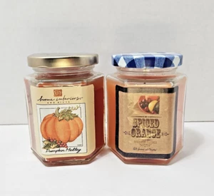Home Interiors Candles Pumpkin Medley & Spiced orange set of 2 scented 7.5oz - Picture 1 of 11