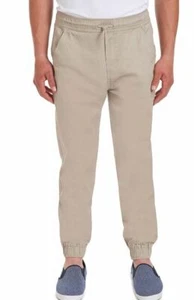 Izod Approved Schoolwear Stretch Jogger Elastic Waist Pants Khaki (Size: XL) - Picture 1 of 2