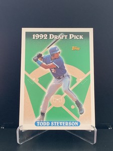 Todd Steverson 1993 Topps Draft Pick Rookie Card #269 Blue Jays