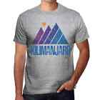 Kilimanjaro Mountain Print T-Shirt for Men - Mountain Kilimanjaro