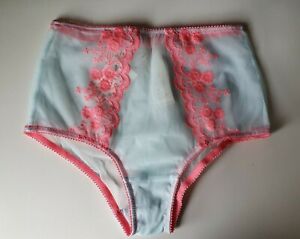3 PAIRS NEW LADIES EX-TOP SHOP LACY BRIEFS/KNICKERS MINT GREEN SIZES UK 6 TO 16 