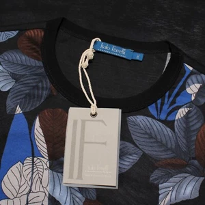 Italo Ferretti NWT Short Sleeve Crew Neck T-Shirt Size 2XL in Black 100% Cotton - Picture 1 of 8