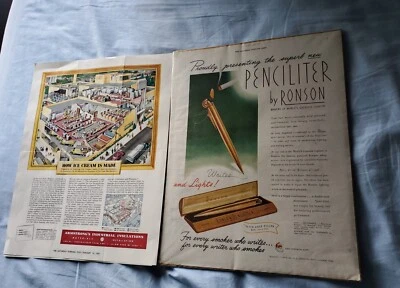 RONSON LIGHTERS: 1948/ HOW TO MAKE ICE-CREAM: 1951: SATURDAY EVENING POST: ADS - Image 1 of 4