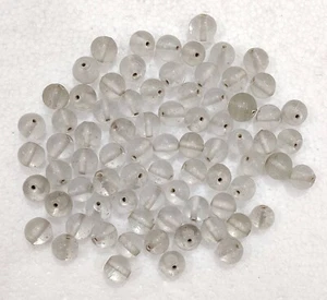 10 Glass Beads Handmade Transparent Color 13mm x 13mm Round Shape #BD-096 - Picture 1 of 6